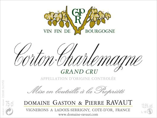 Corton Charlemagne Grand Cru - Domaine Gaston & Pierre RAVAUT - LADOIX – Image 2